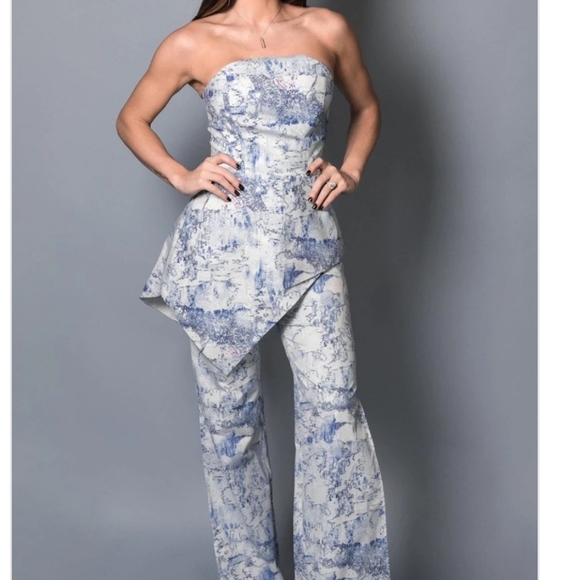 BYE Egreis asymmetrical abstract Adrienne top - Picture 3 of 3